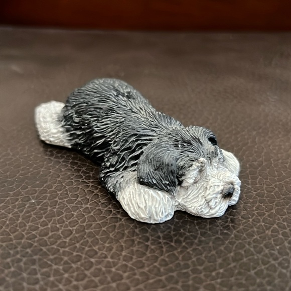 Old English Sheepdog Miniature Figurine in Resin - Picture 2 of 7